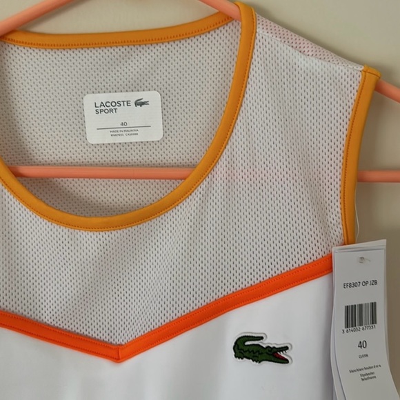 NWT Lacoste performance tennis golf pickleball dress, 40-M - Picture 3 of 5
